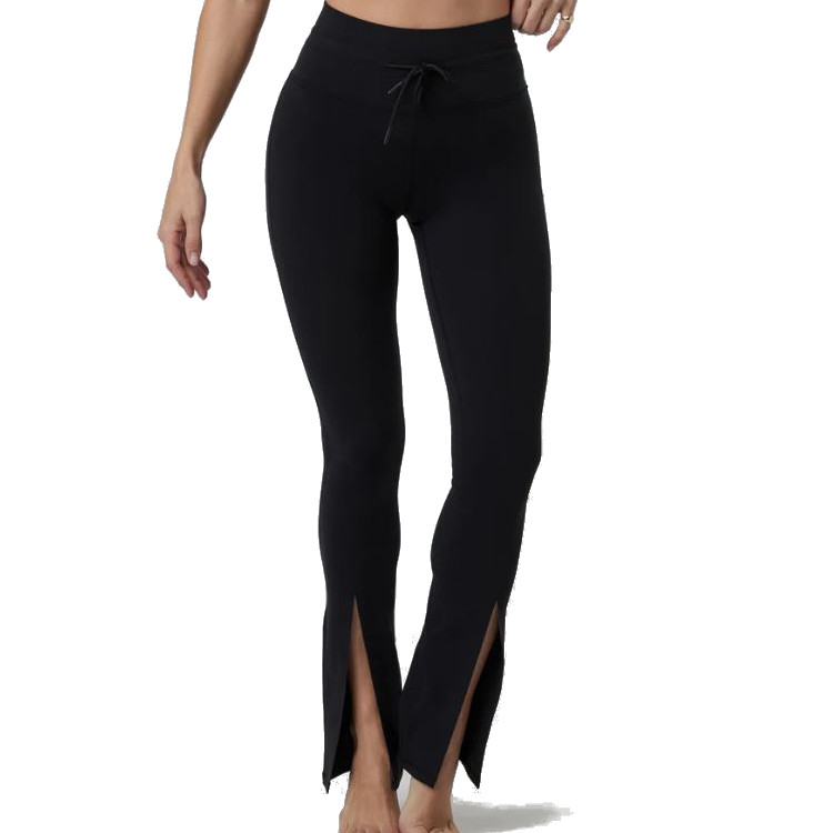 Vuori Daily Split Flare Pant - Women's, Black, BLACK, VW4111